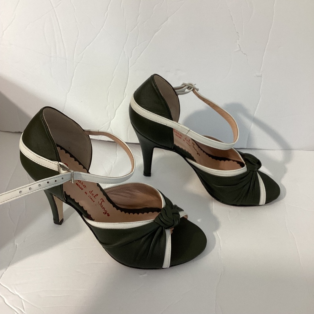 NEW W/BOX LA ROSA del TANGO VERO CUOIO TANGO SHOES 34 MADE IN ITALY